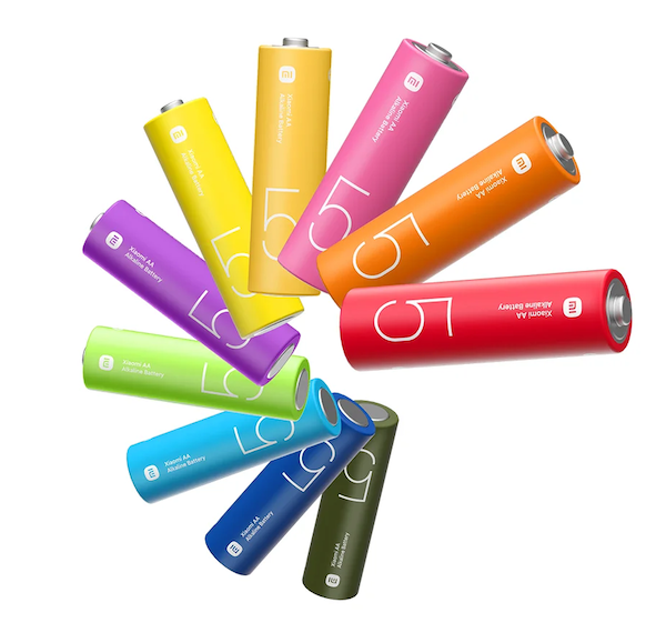Piles Xiaomi AA Arc-en-Ciel (Lot de 10)