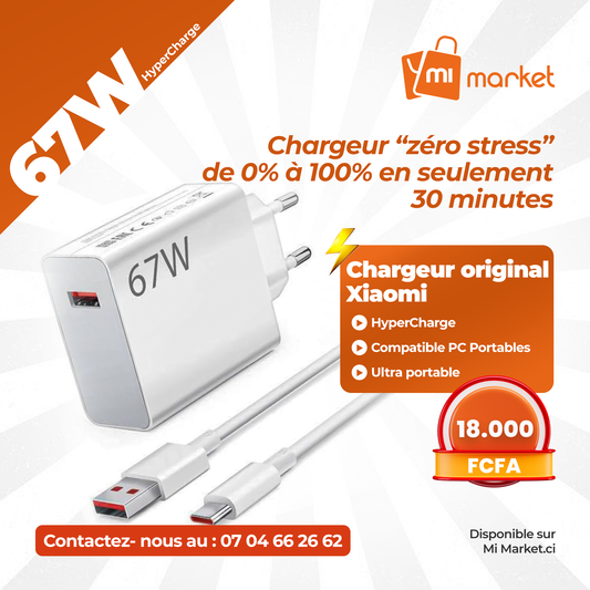 Xiaomi Charger 67W - MI MARKET CI